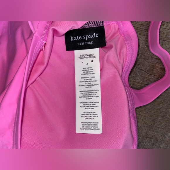 Kate spade carousel swim bra top in pink NWT - Picture 6 of 6